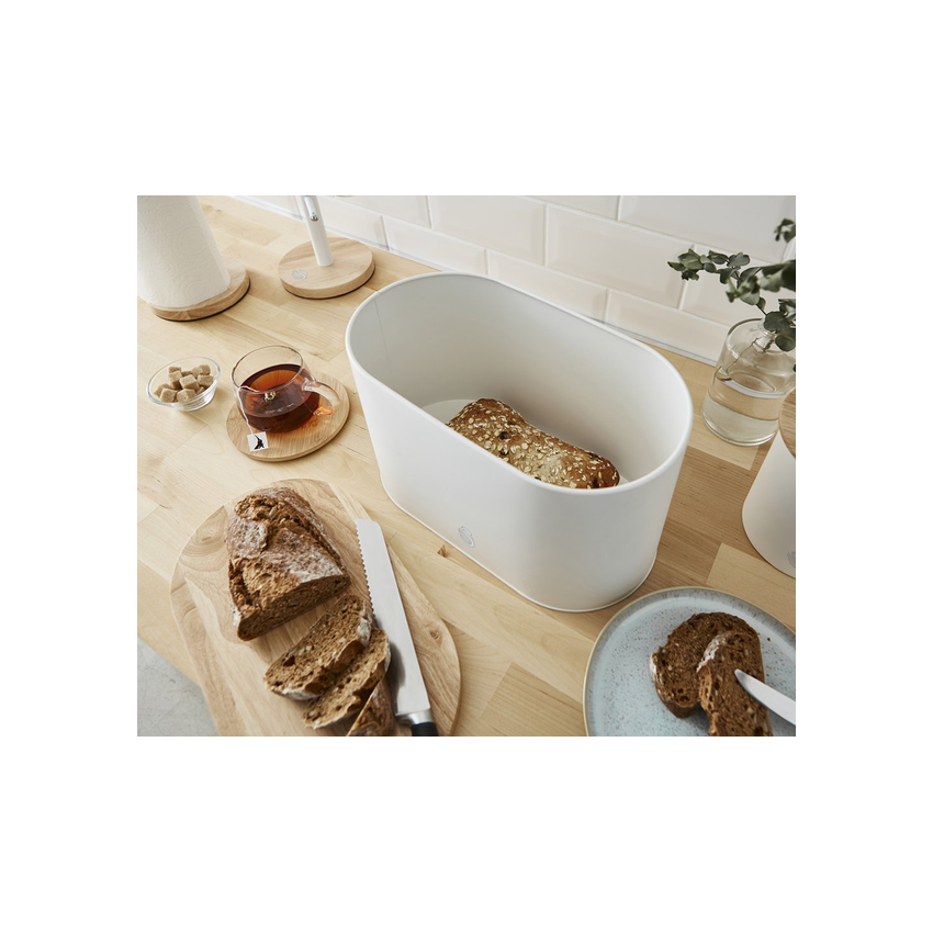 Swan Nordic Bread Bin - White (Photo: 2)